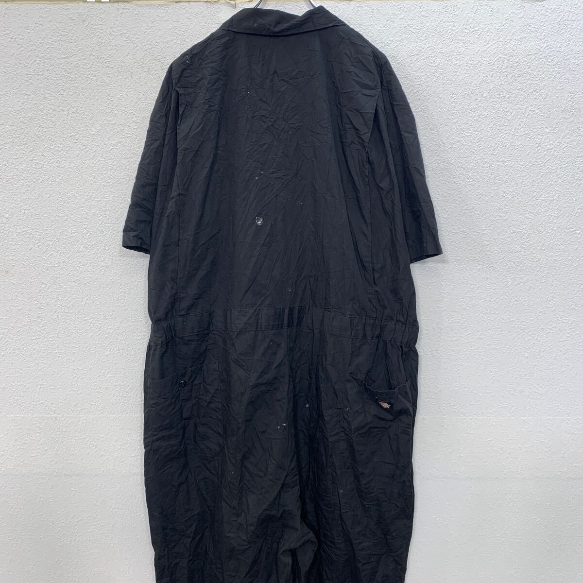 Dickies 半袖 つなぎ W50 ブラック ディッキーズ ジップアップ