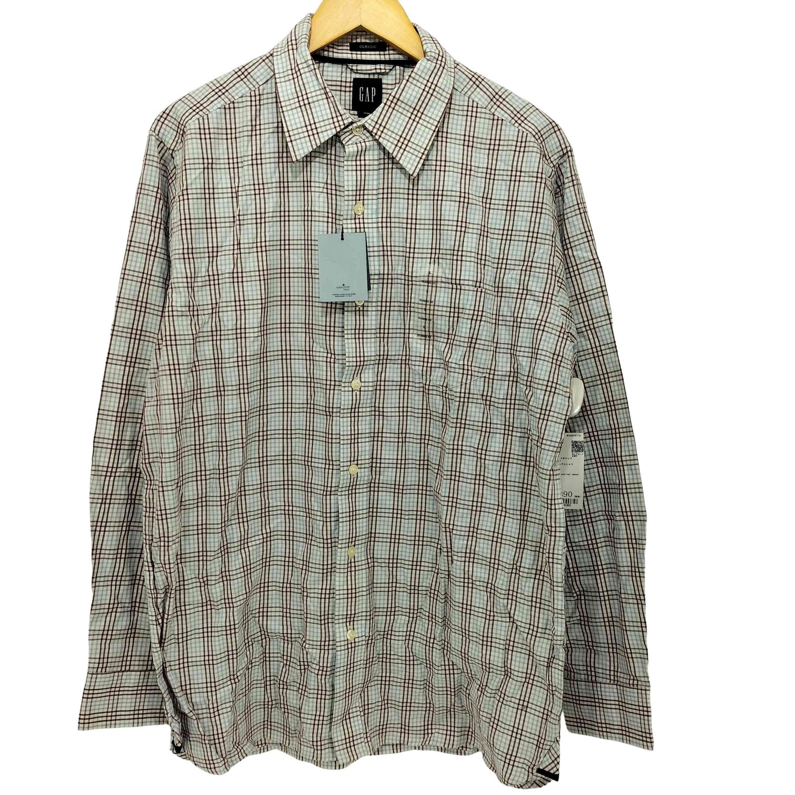 ギャップ Gap 00S チェック柄 オールドギャップ レギュラーカラーシャツ メンズ import：L 
