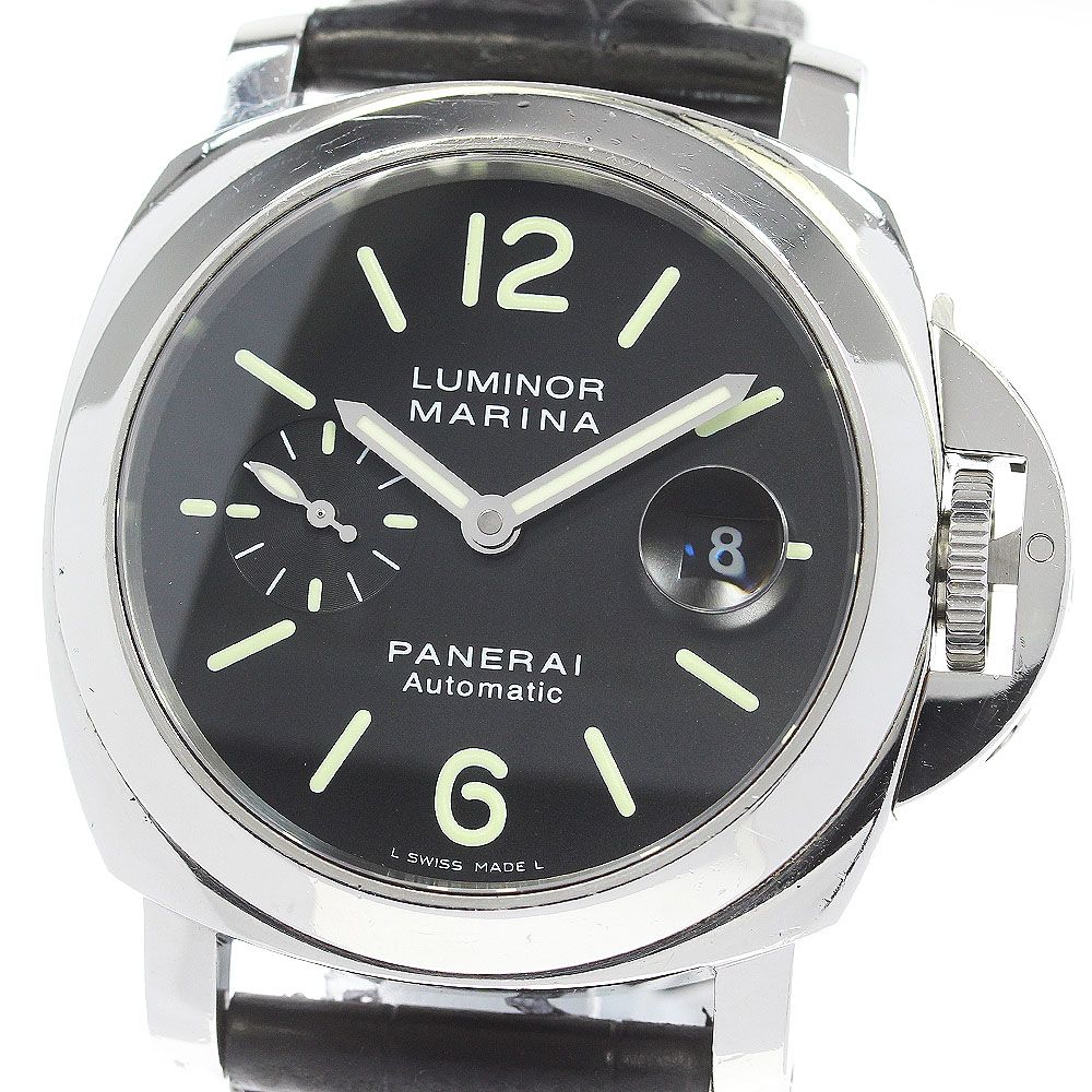 パネライ PANERAI PAM00104 ルミノールマリーナ スモールセコンド デイト 自動巻き メンズ箱付き_847581