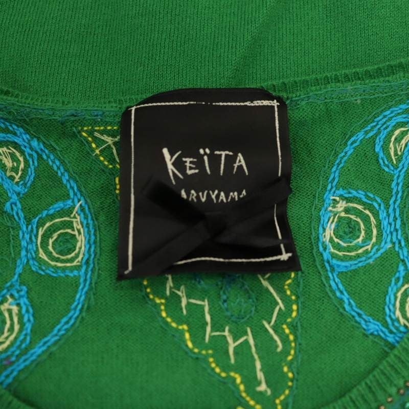 ケイタマルヤマ KEITA MARUYAMA カシミヤ混 ビジュー 刺繍