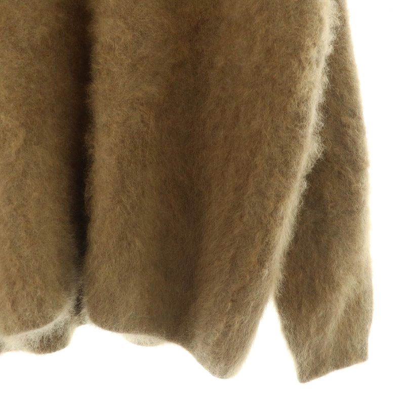 NOBLE ファーニットVネックプルオーバー ブラウン ノーブル NOBLE