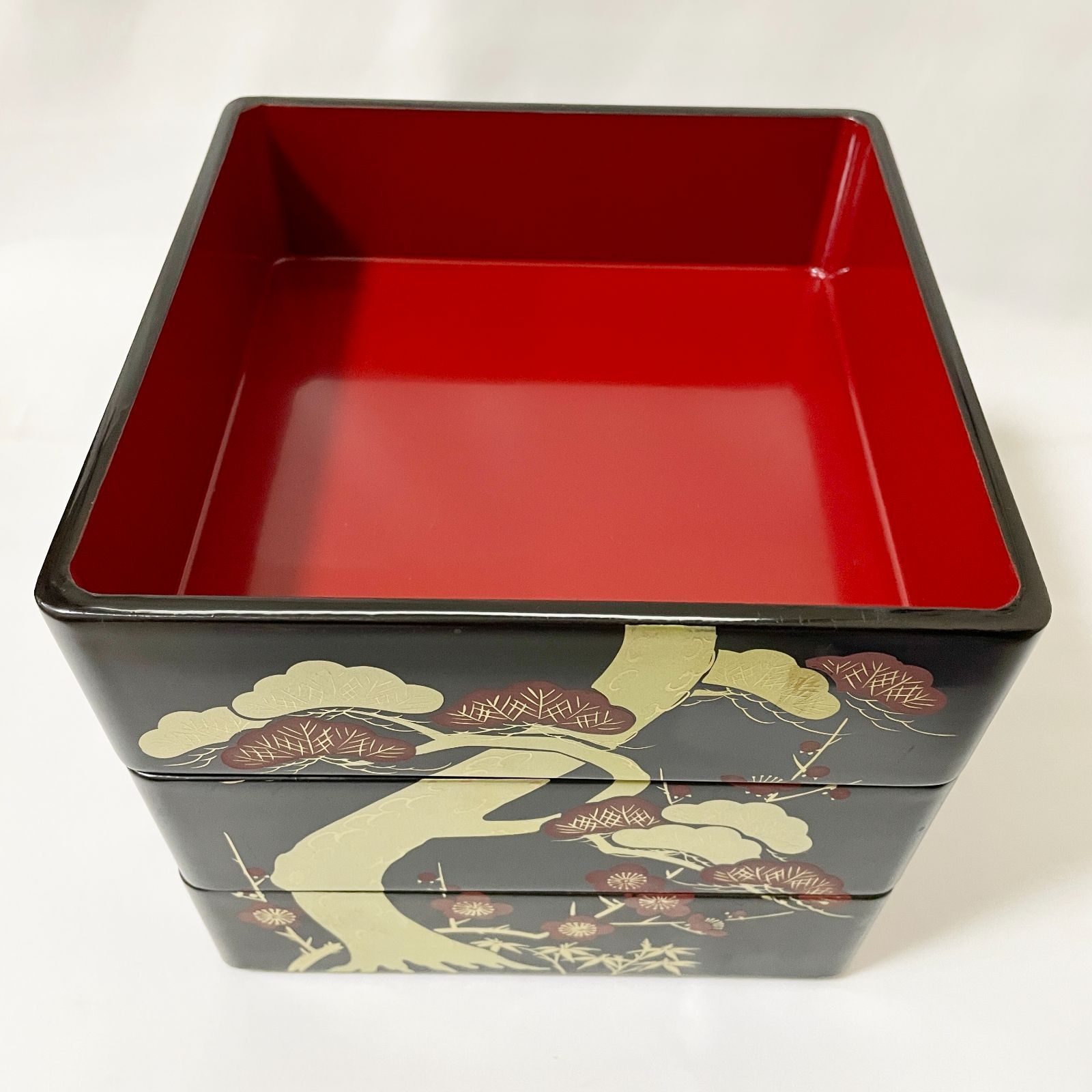 漆塗り三段 重箱 S308 - メルカリ