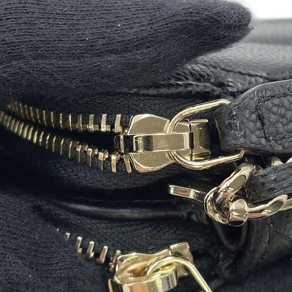 シャネル チェーンウォレット ココマーク マトラッセ キャビアスキン  