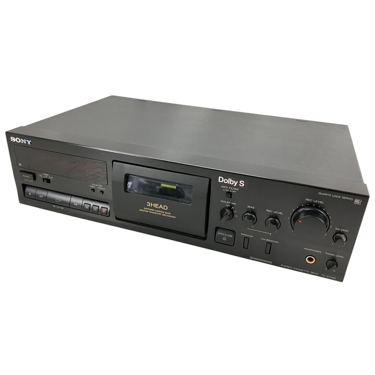 SONY TC-K710S 3ヘッド カセットデッキ 音響機器 オーディオ ソニー ジャンク W10009452