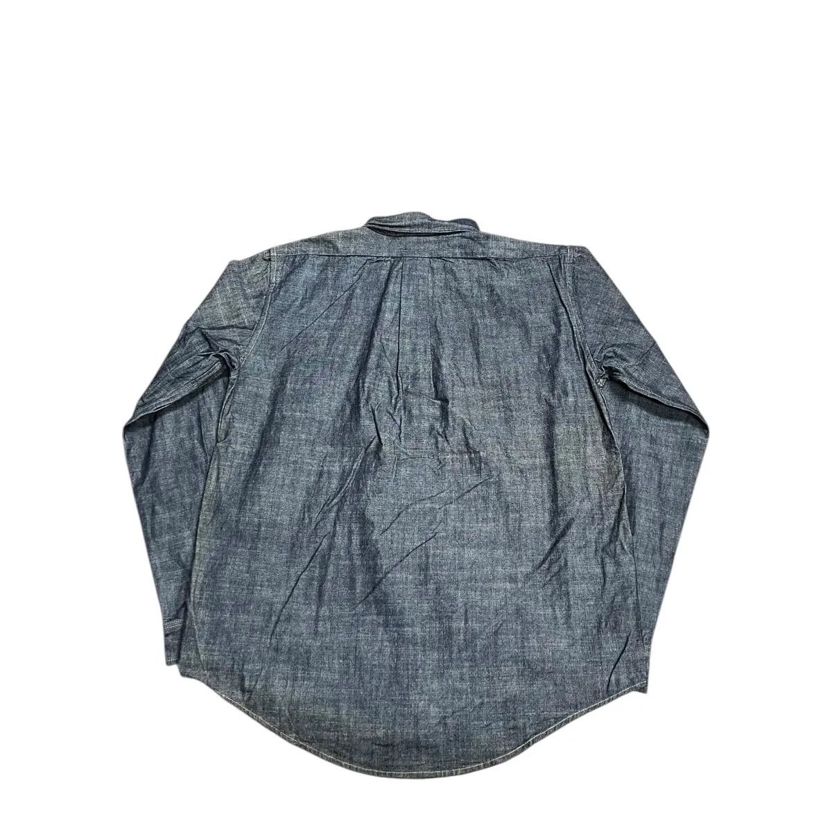 05AW WORE DANCE L S BD Denim Chambray Shirt Indigo archive Y2K デニムシャツ フルスナップ インディゴ XL ビッグサイズ 裏原 スーパーマン twoness ISREALSTORE 村山伸