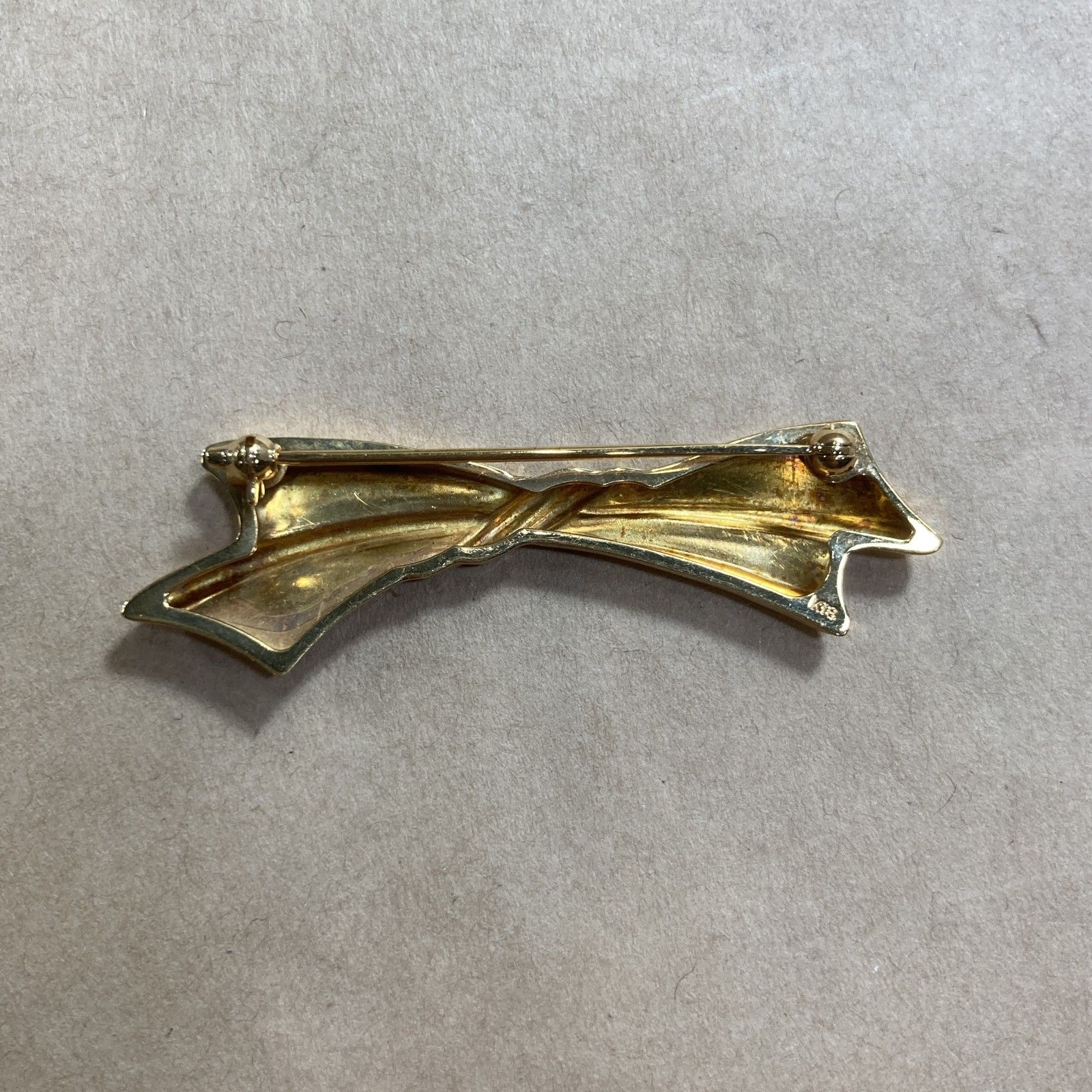 ☆ K18刻印 18金 ゴールド 金 アクセサリー ブローチ リボン