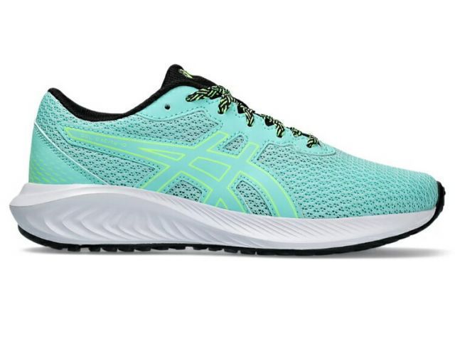 asics アシックス GEL-EXCITE 10 GS ILLUMINATE MINT/LIME BURST 24.5 1014A298 404 | 靴 くつ 子ども ジュニア キッズ 日常履き 運動靴 ランニング やわらかな履き心地 耐久性 通気性 サポー