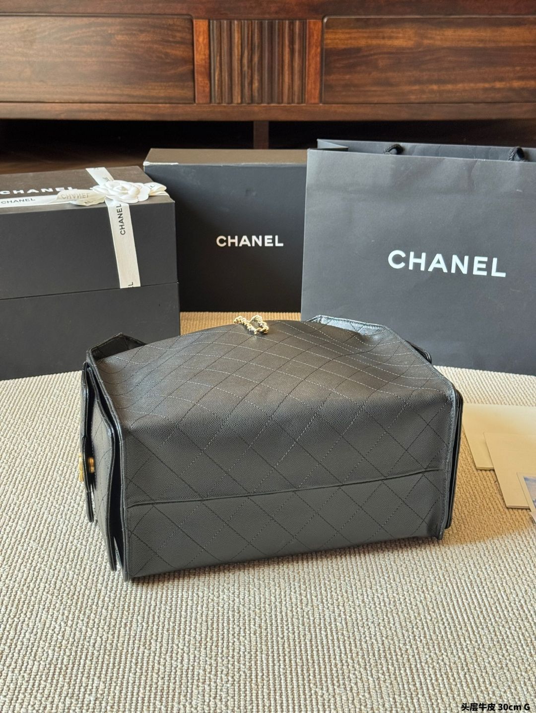 今日特価】Chanel 25S Large Grained Calfskin Hobo（シャネル