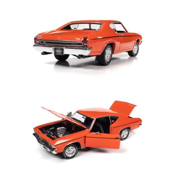 ミニカー　1/18 1969 シェビー シェベル COPO モナコオレンジ [AMM1307] AUTOWORLD AMM1307 1:18 1969 CHEVROLET CHEVELLE COPO/NICKEY