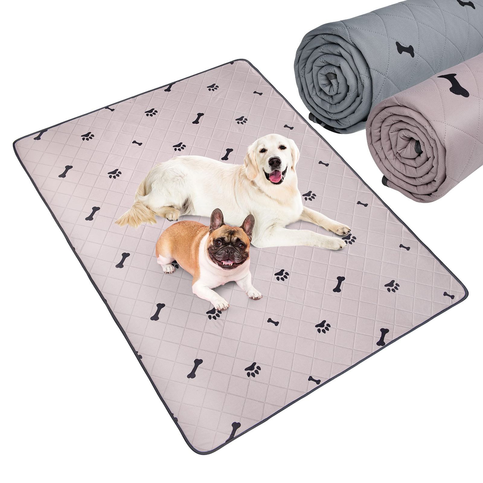 ベージュ シート トイレ 洗える ペット 犬 猫 吸水 マット 2枚 防水