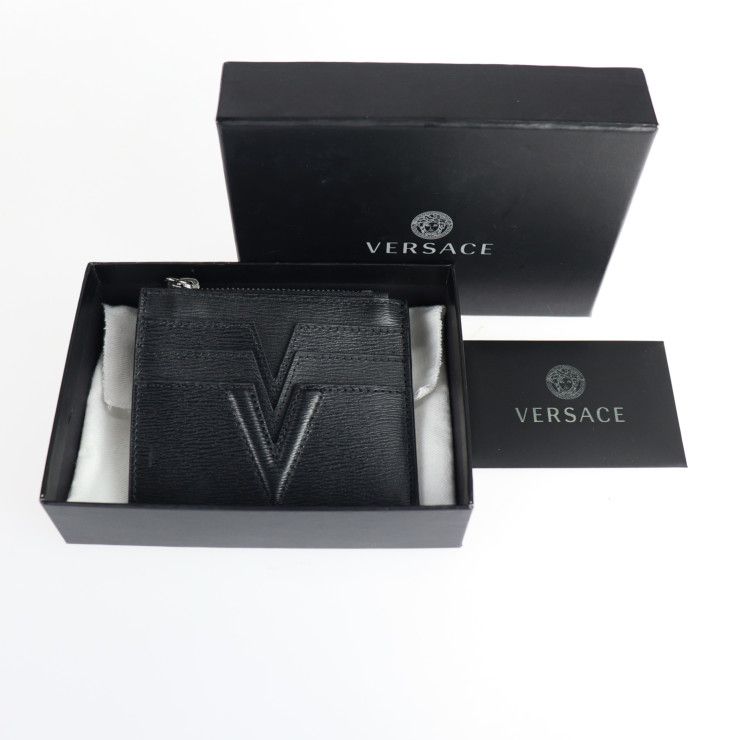 VERSACE ヴェルサーチ カードケース 1000827 1A00593 1B00E レザー