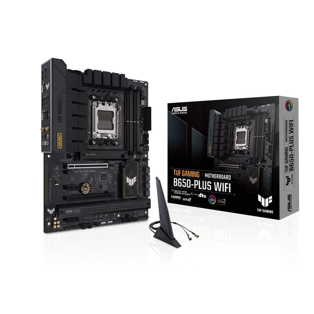 ASUS TUF GAMING B650-PLUS WIFI AMD Ryzen 7000 シリーズ AM5 対応 B650 搭載 ATX マザーボード| 正規代理店品