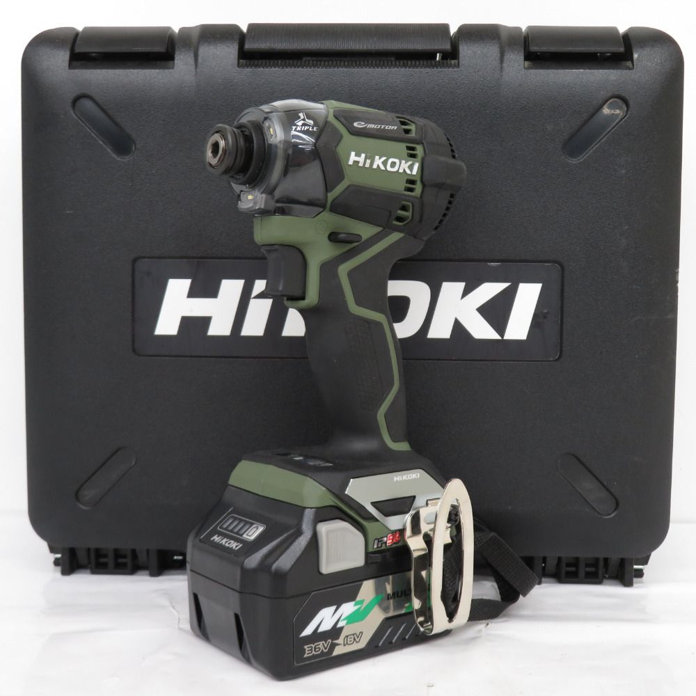 ☆未使用 最新型☆ HIKOKI ハイコーキ 36V コードレスインパクトドライバ WH36DC(2XPSZ)バッテリー2個 充電器+ケース Bluetooth 77610