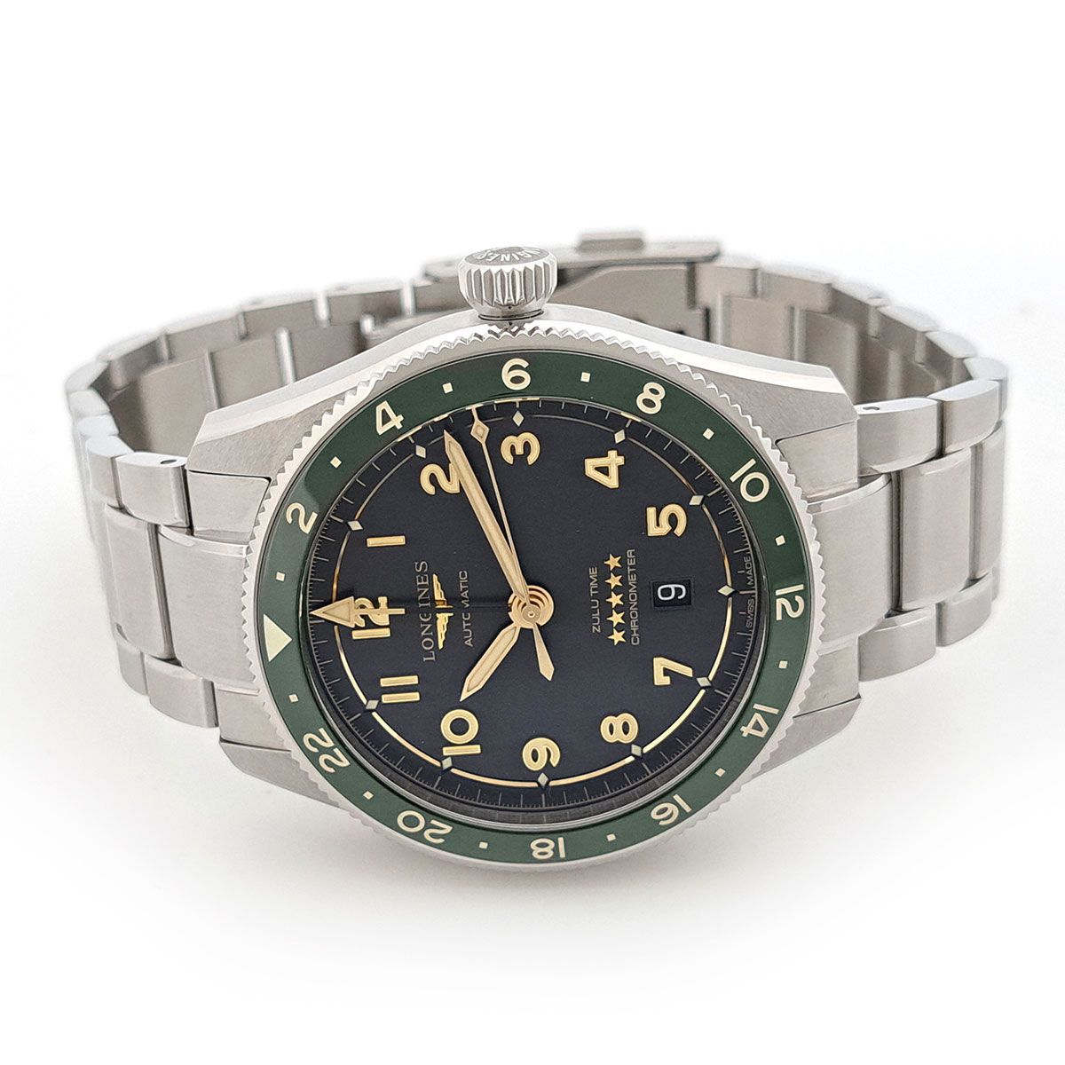 ロンジン スピリット ズールータイム L3.812.4 自動巻き セラミック  