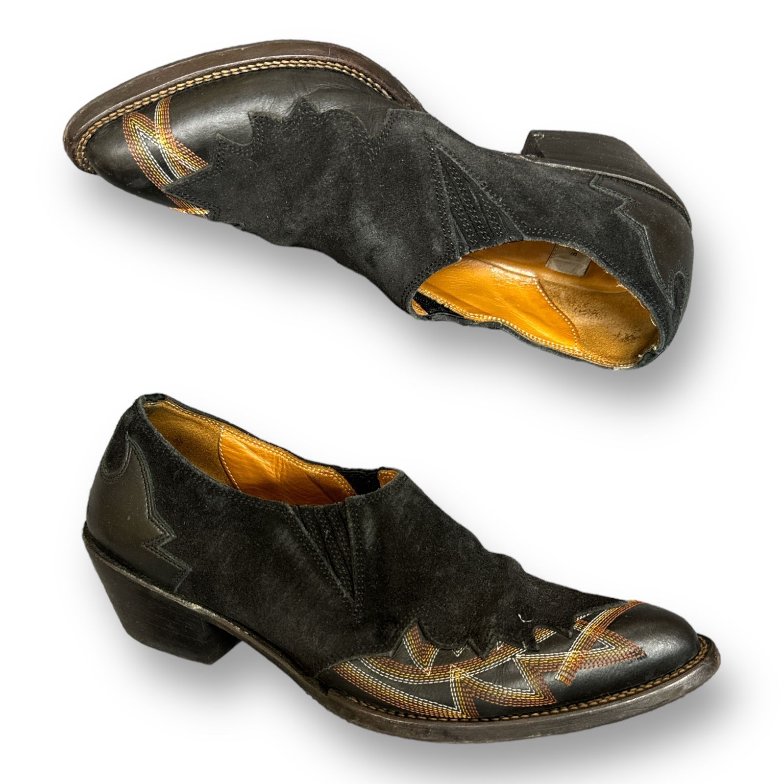 定価132000円 BED J.W. FORD Western Shoes ウエスタン レザー ヒール 