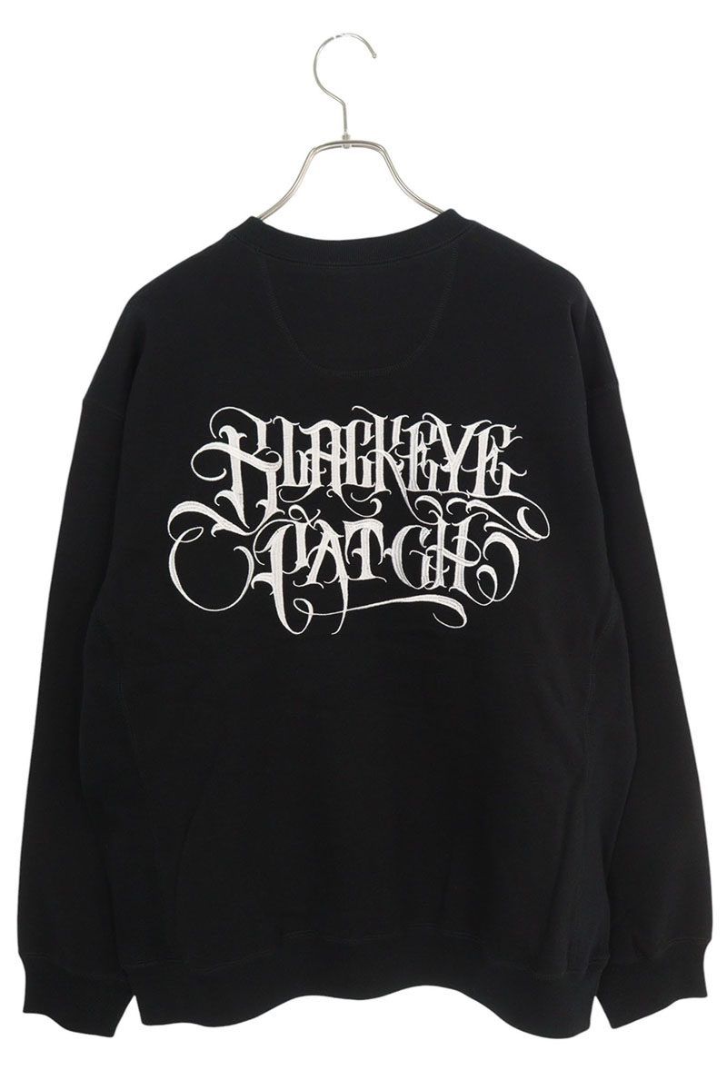 ブラックアイパッチ BEPSS21EI07 APHRODITEGANGロゴ刺繍スウェット  