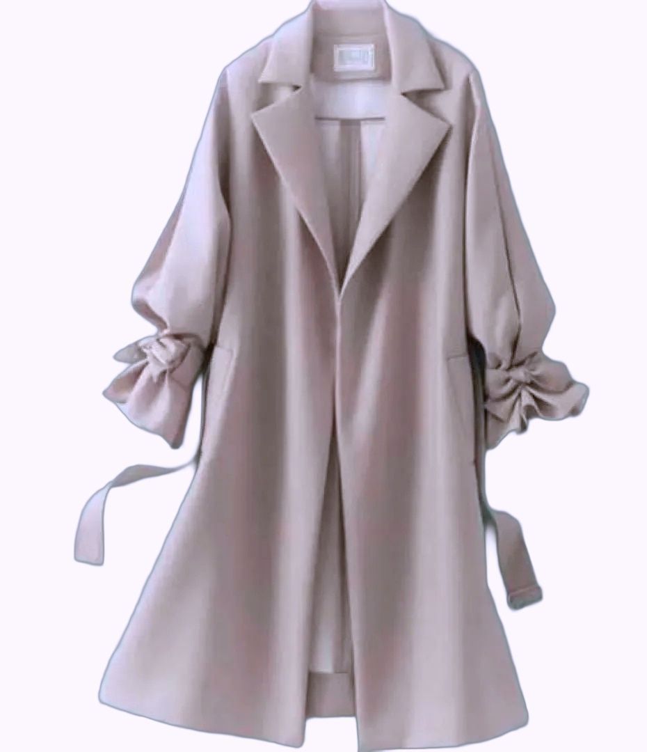 大人気★美品★FOXEY/フォクシーコートウールBLEND袖リボン40 極美品】FOXEY/フォクシー 37910 コート ウールBLEND袖リボン