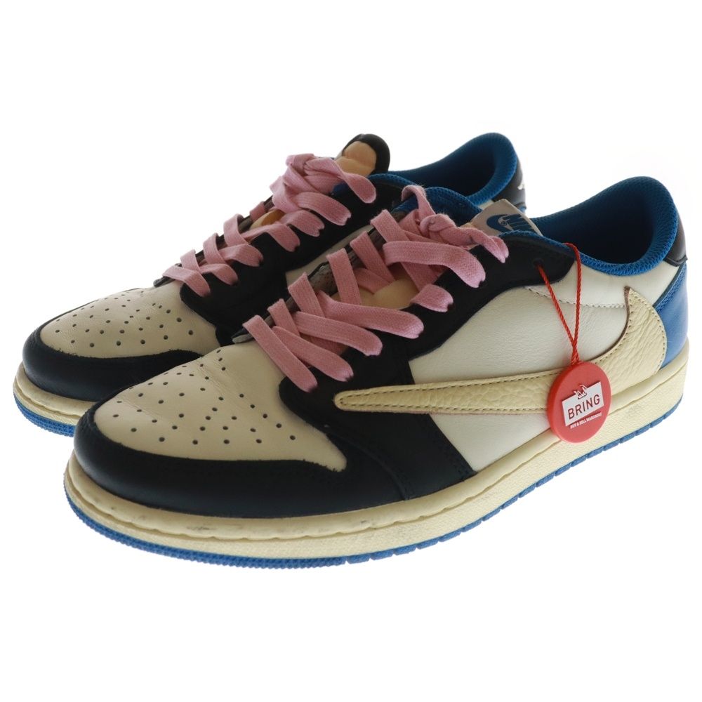 AIR JORDAN 1 LOW　トラヴィススコット26.5cm トラヴィススコットxフラグメントxAJ1ローの公式ビジュアルが