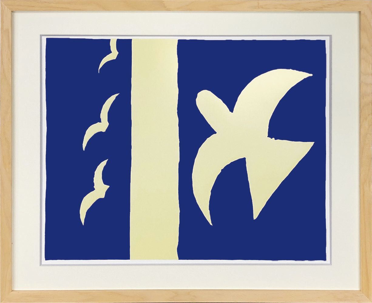 絵画 名画 ジョルジュ・ブラック Oiseaux，1955(鳥，1955) インテリア