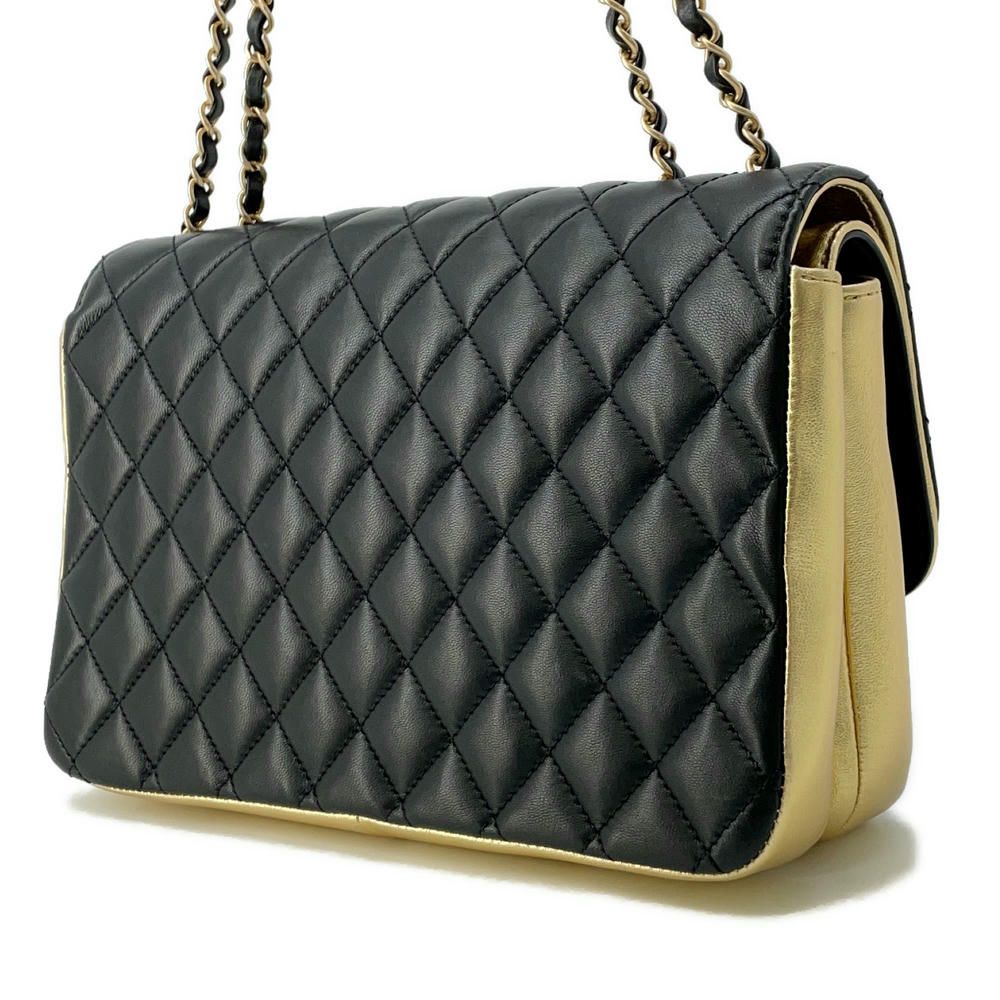 CHANEL シャネル ココマーク マトラッセ チェーンバッグ 黒 ゴールド CHANEL 新品同様 シャネル マトラッセ 25 チェーン ショルダー