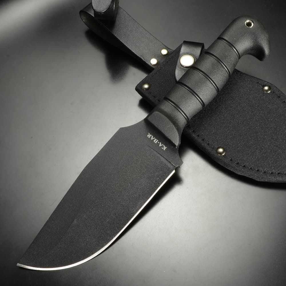 KA-BAR アウトドアナイフ Warthog ナイロンシース付属 黒刃 1278 18歳以上