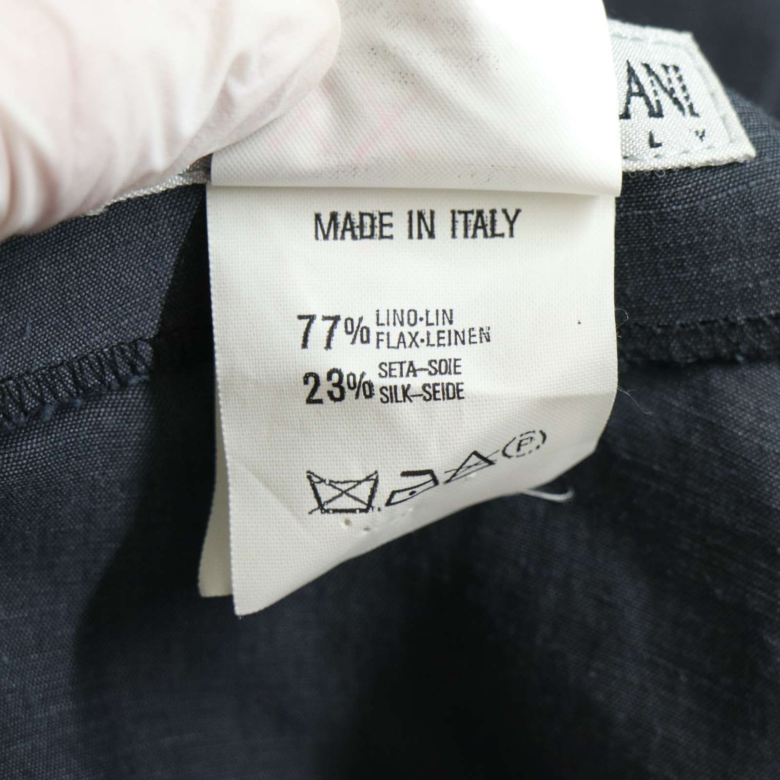 新品 イタリア製】 EMPORIO ARMANI エンポリオ アルマーニ 麻
