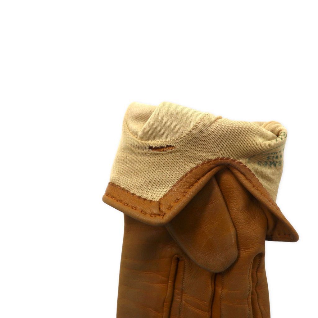 HERMES フランス製 シェーヌダンクル レザーグローブ 手袋 6 1/2 HERMES フランス製 シェーヌダンクル レザーグローブ 手袋 6 1/2