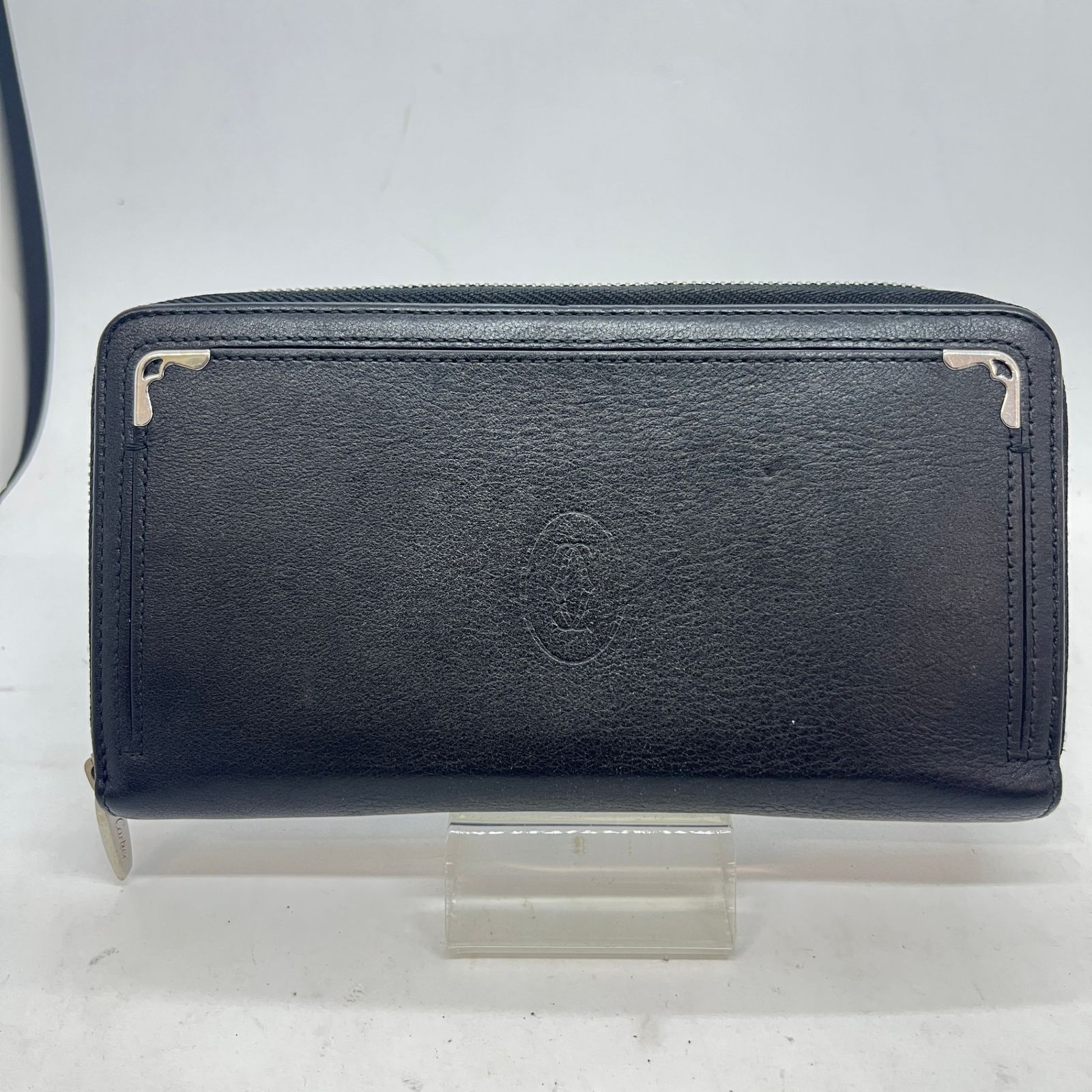 カルティエ Cartier マスト ドゥ カルティエ ラウンドジップインターナショナル ウォレット CRL3001489 長財布 黒色 ブラック 質屋・リサイクルマート宇部店 カルティエ Cartier マスト ドゥ カルティエ ラウンドジップ