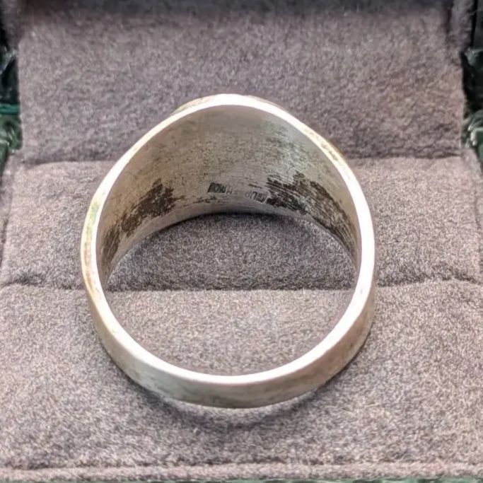 グアテマラ産 スターリングシルバー925 シグネットリング 24号 メンズ 男性 グアテマラ産 スターリングシルバー925 24号 シグネットリング