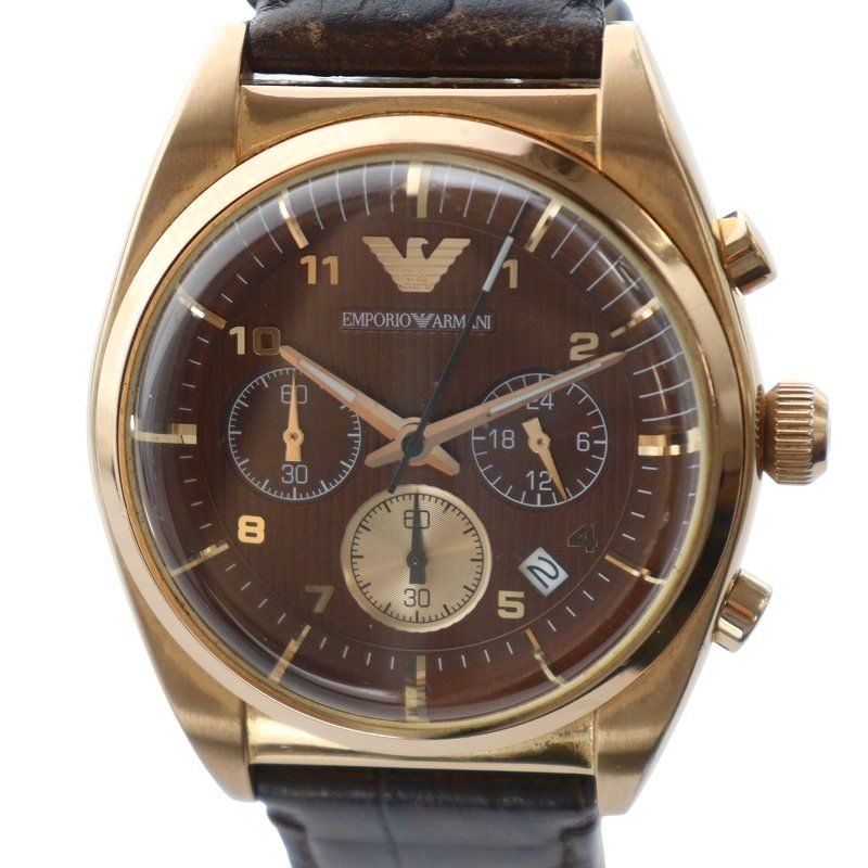 Emporio Armani クロノグラフ時計 EMPORIO ARMANI エンポリオアルマーニ 腕時計 ソーラー WORLD
