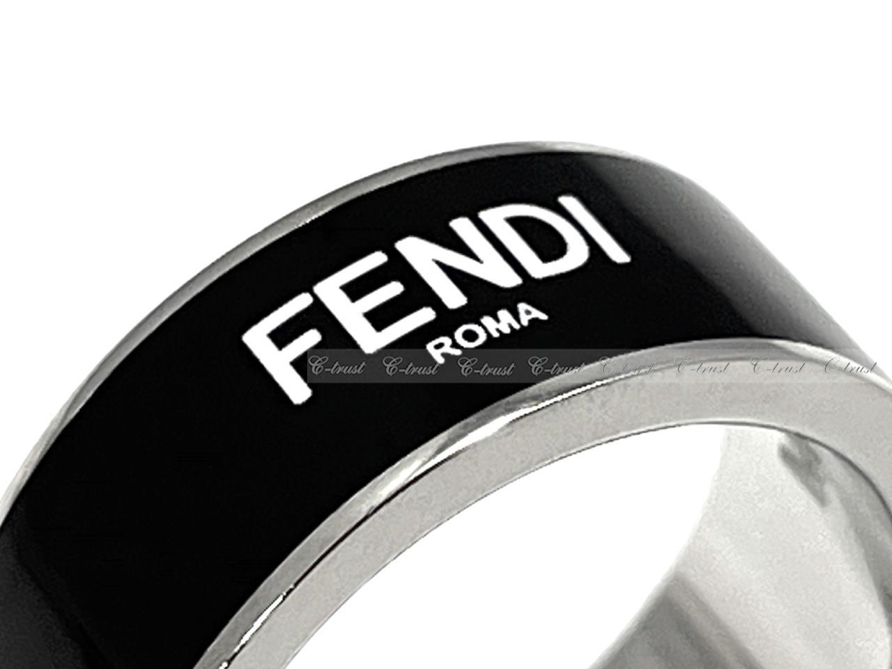 FENDIフェンディメンズ Fロゴリング FENDI - フェンディ Fロゴ リング 24～25号 メンズ シルバー