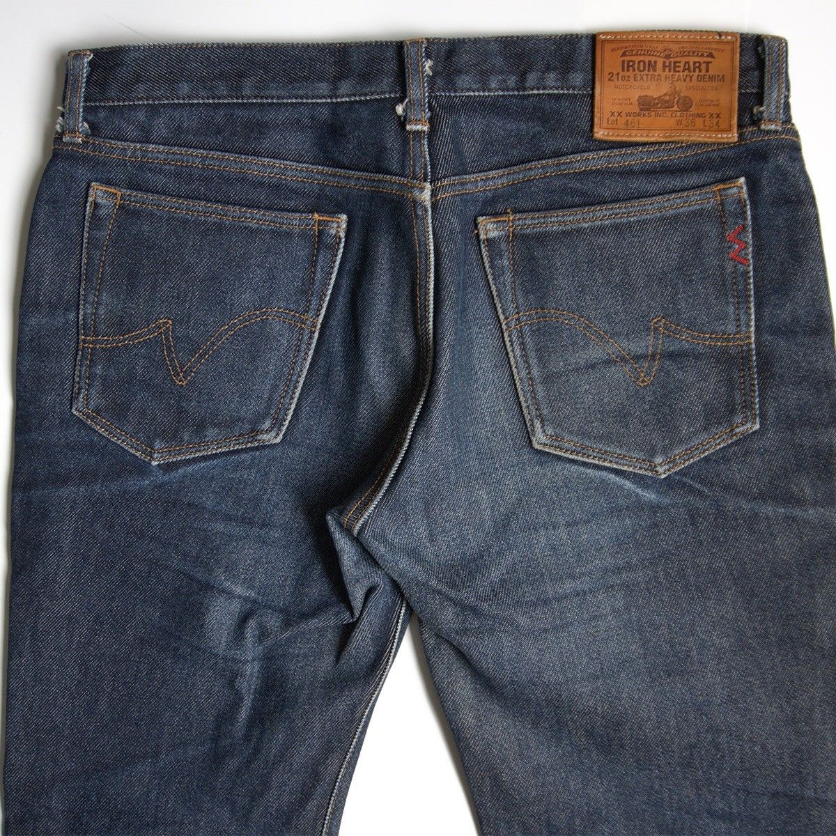 雰囲気抜群】IRON HEART【LOT 461 21oz EXTRA HEAVY DENIM】W36 デニム 