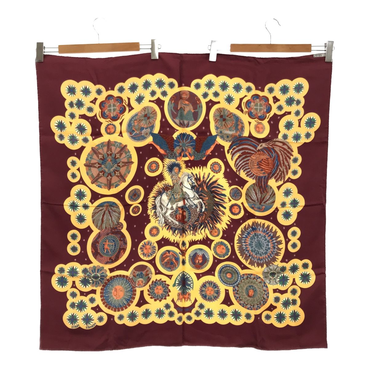 エルメス HERMES カレ90 シルク LE ROY SOLEIL 太陽王 ショール 大判 