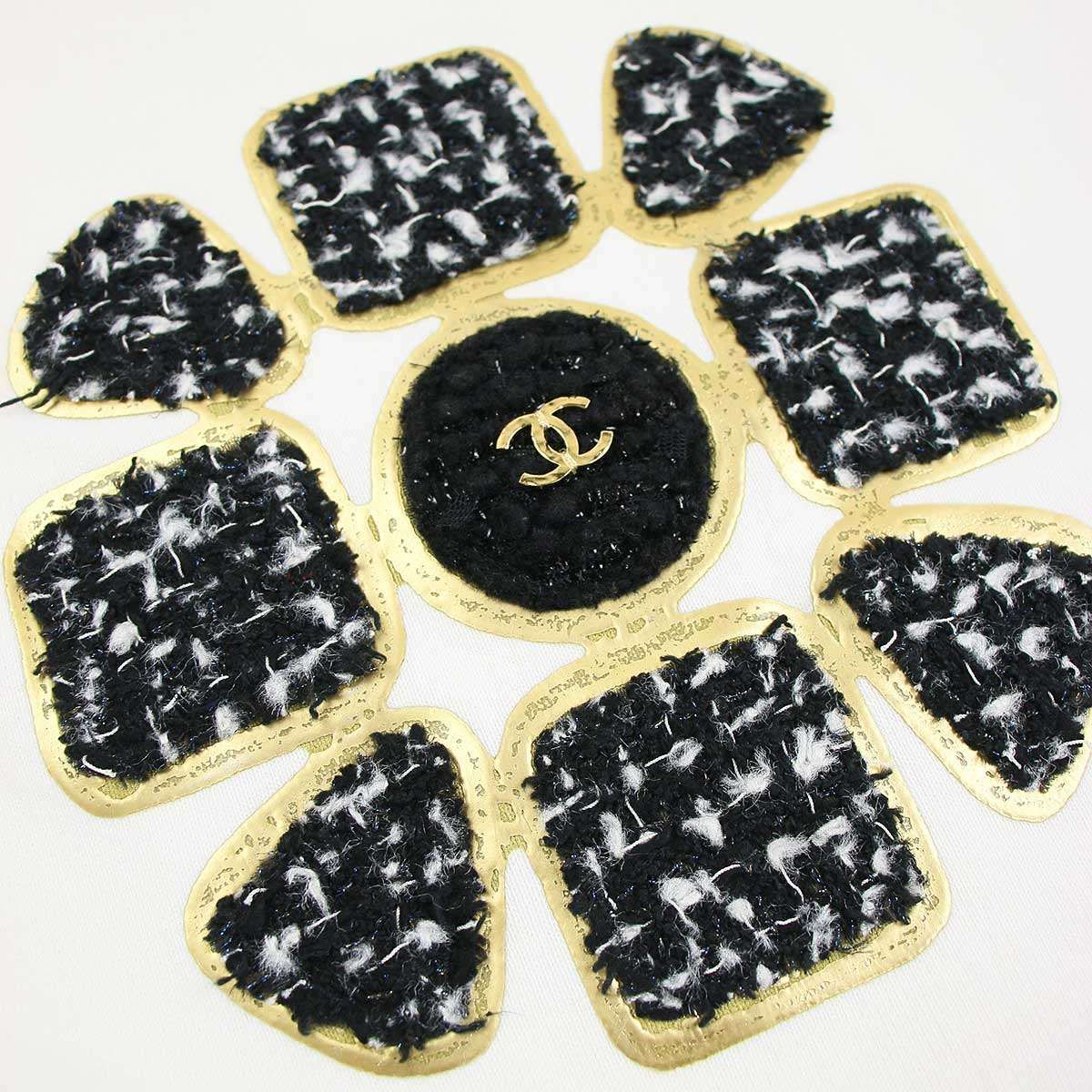 CHANEL - CHANEL シャネル 20AW サンフラワーツイード スウェットトレーナー ホワイト M P65655K61341 CHANEL シャネル 20AW サンフラワーツイード スウェット
