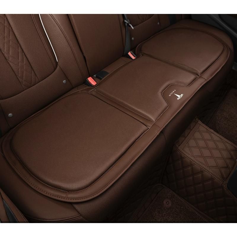 ◆テスラ TESLA◆モカブラウン◆シートクッション カーシートカバー 座布団2点 車の後席1点 座席クッション 車用シート保護 滑り止め ナッパレザー 672