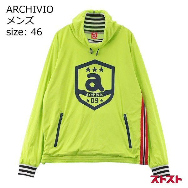 サイズ：46 ARCHIVIO アルチビオ  長袖ブルゾン  ブラック系 [240101465567] ゴルフウェア メンズ ストスト サイズ：46 ARCHIVIO アルチビオ 長袖ブルゾン ブラック系