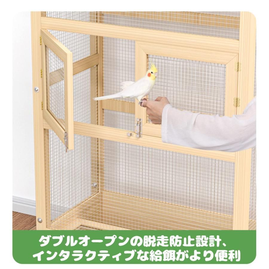 人気推薦◆の無垢材特大オウム