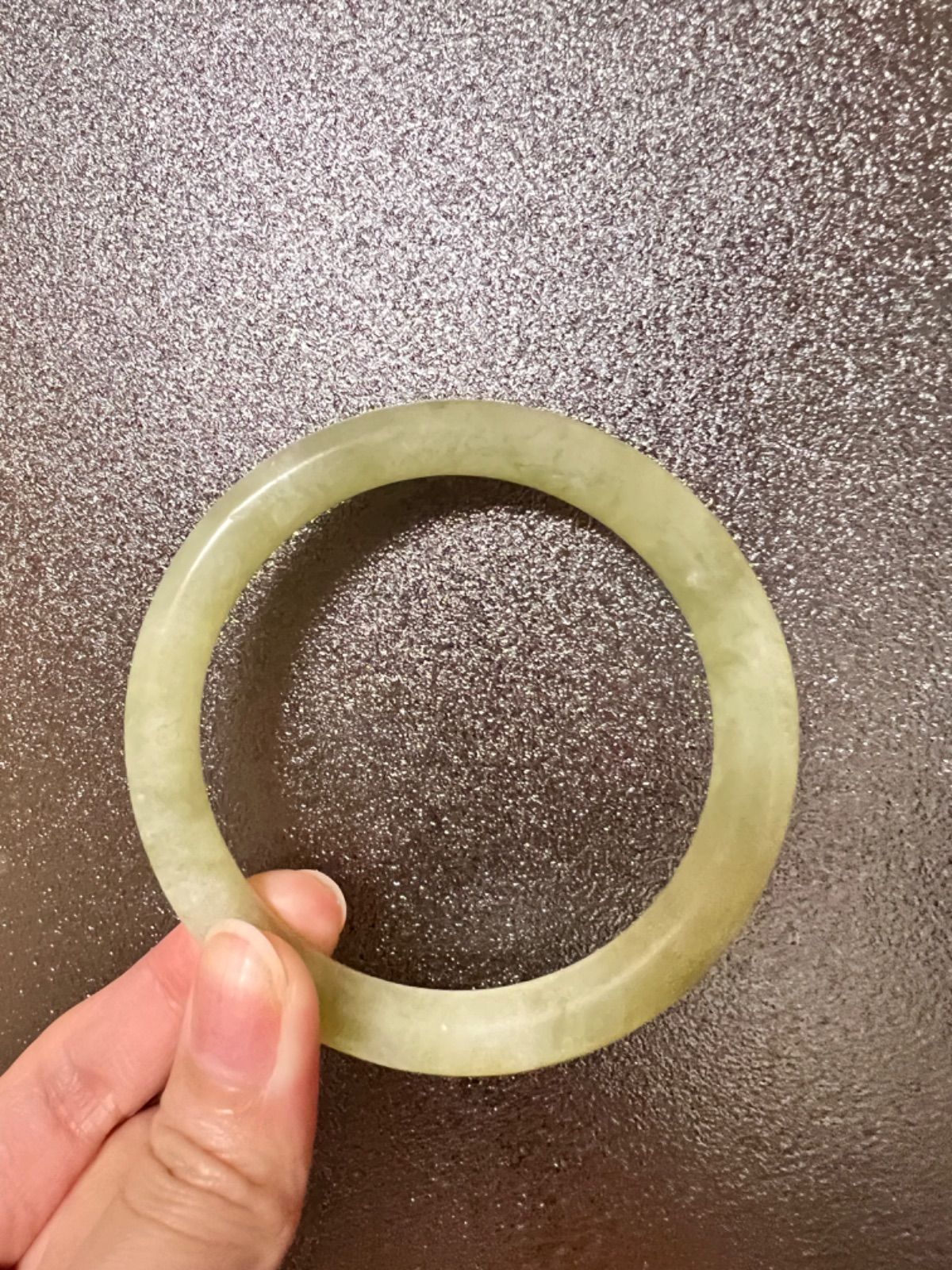 天然石 岫岩玉 岫玉石 しゅうがんぎょくバングル 腕輪 60mm - メルカリ