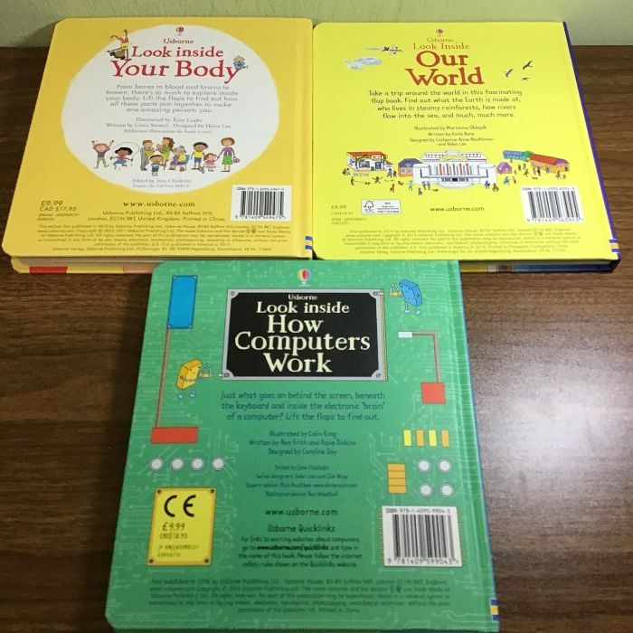 洋書 USBORNE Look insideシリーズ三冊セット〕美品/フリップブック