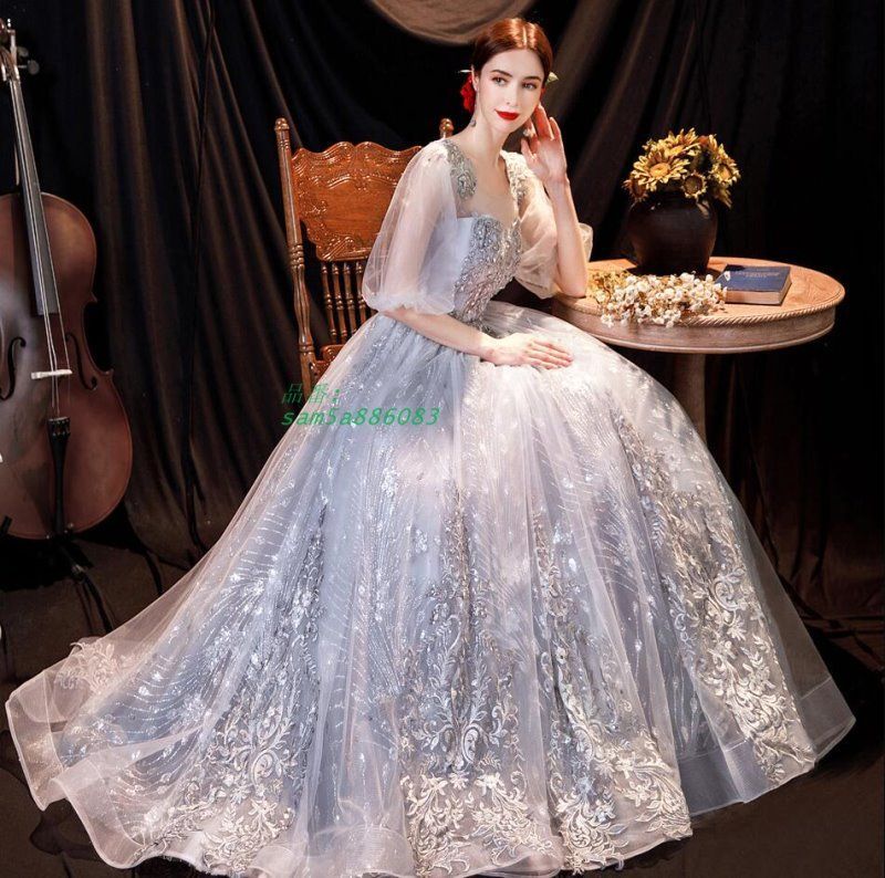 ロングドレス 演奏会用 パーティードレス 結婚式 ドレス ステージドレス 20代30代40代 マキシ丈 発表会 成人式 ピアノ 大人 コー合唱衣装 am5a886083