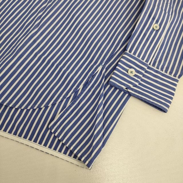 TICCA ワイドシルエット 0221401009 TBBS-009 コットン ストライプ 長袖シャツ ブルー ホワイト レディース ティッカ 5-0911M∞ WWW_NOITHATQUANGTHANH_NET