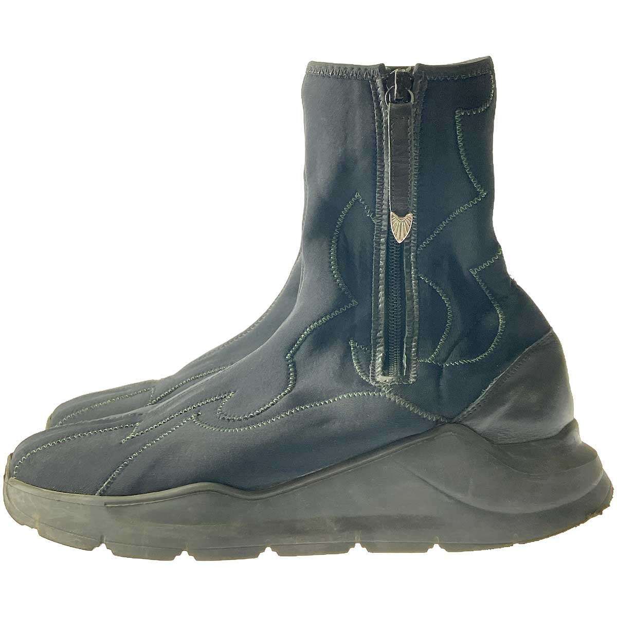 TOGA PULLA トーガ プルラ ネオプレーン サイドジップスニーカーブーツ  