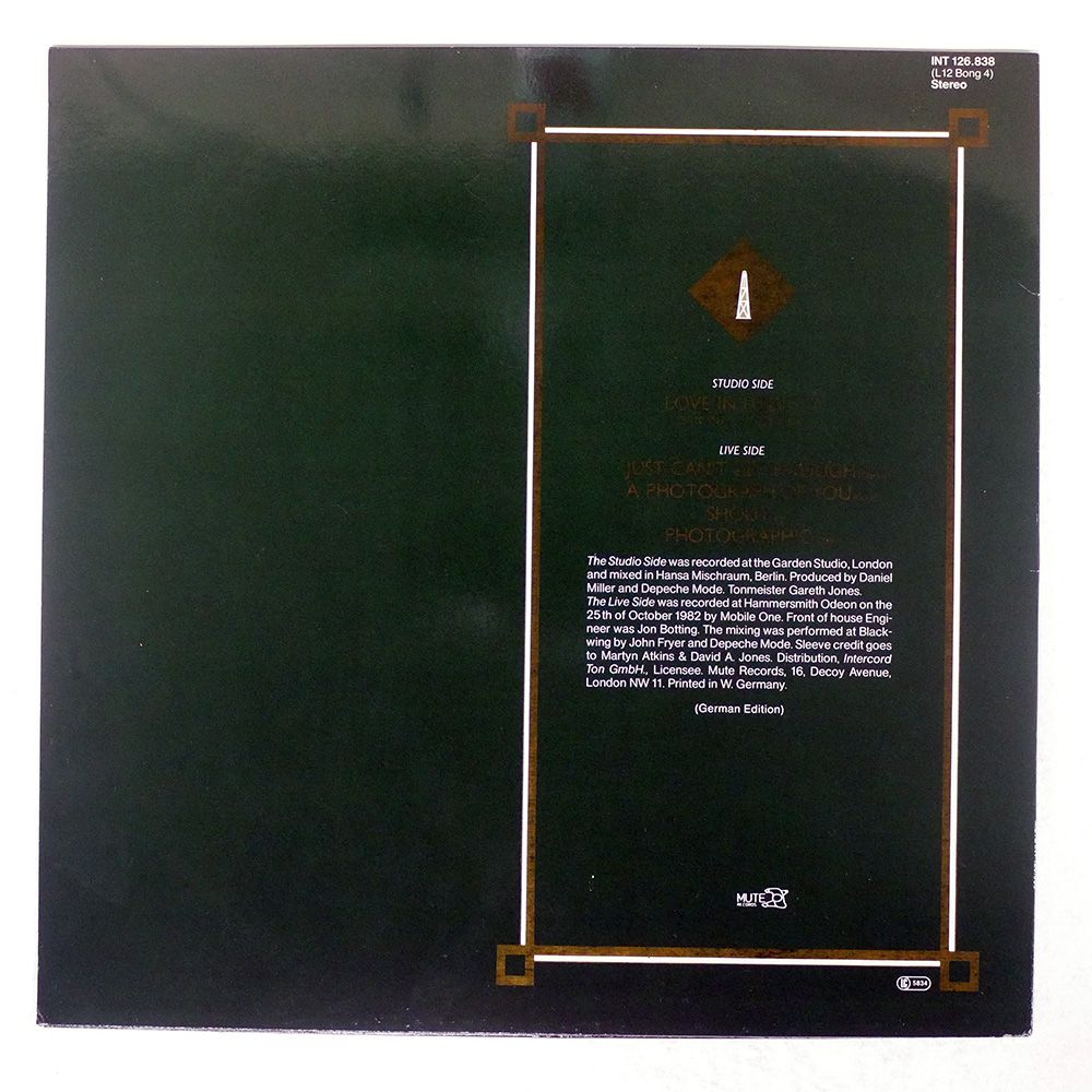 ドイツ盤 DEPECHE MODE LOVE IN ITSELF 2 AND LIV MUTE 12 その他 レコード CD DVD ブルーレイ