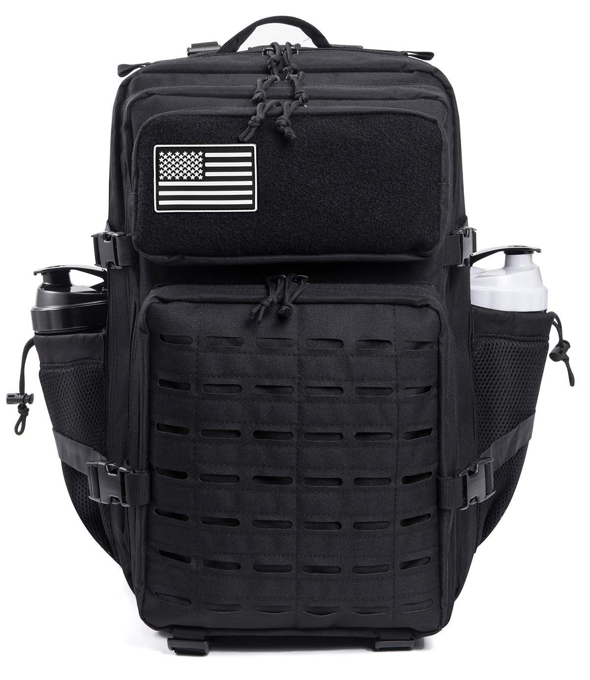 【新着商品】メンズ MOLLEデイパック 35L/45L ミリタリータクティカルバックパック Lサイズ 3日分のバグアウトバッグ ハイキング QTu0026QY リュックサック ボトルホルダー付き