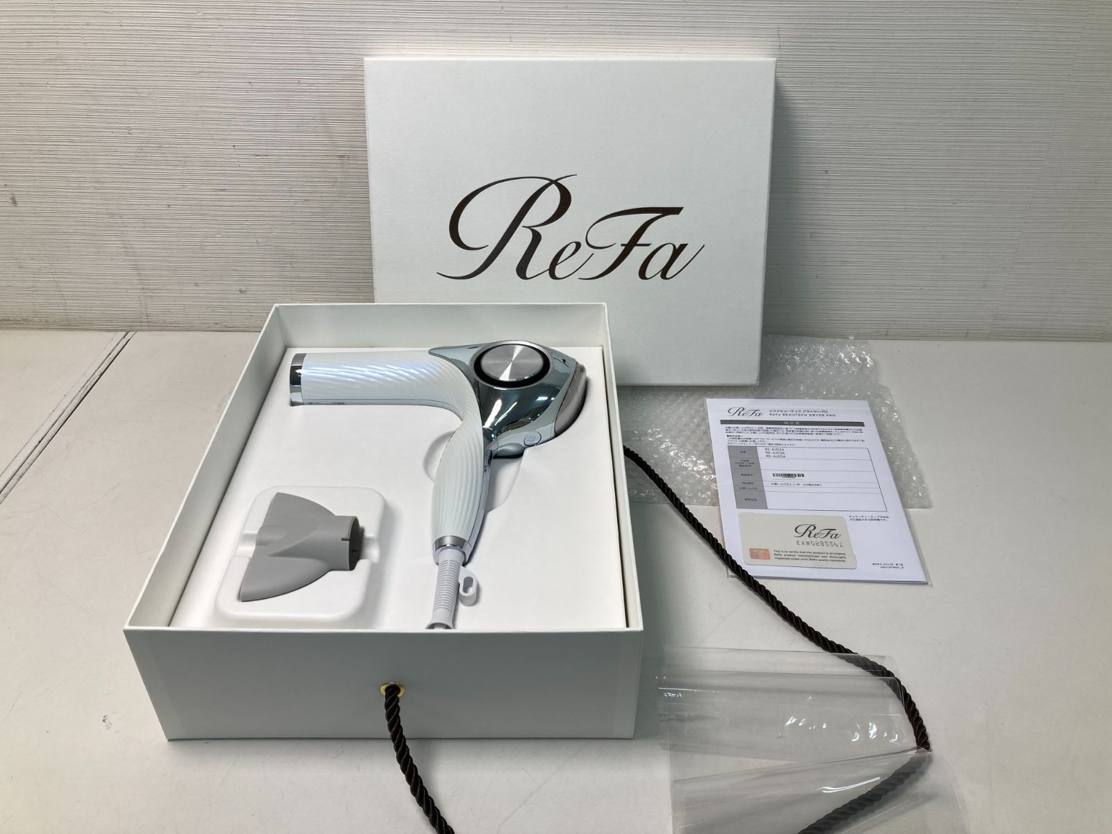 未使用Refa ビューテックドライヤープロ BEAUTECH DRYER PRO ホワイト RE-AJ02A（8462）【10-1】