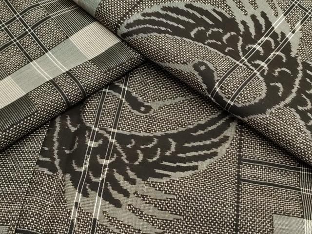 平和屋着物○本場大島紬 9マルキ 泥染め 飛鳥文 正絹 逸品 未使用  