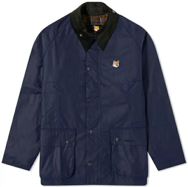 BARBOUR MAISON KITSUNE ジャケットX MK BEAUFORT WAXメンズ オイルド 