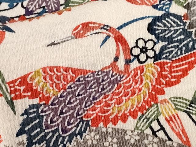 平和屋着物□上質な小紋 型染め 花尽くし 正絹 逸品 未使用 AAAK6233Bph