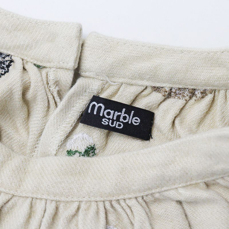 マーブルシュッド marble Sud EMBツバキラインおめかしブラウス