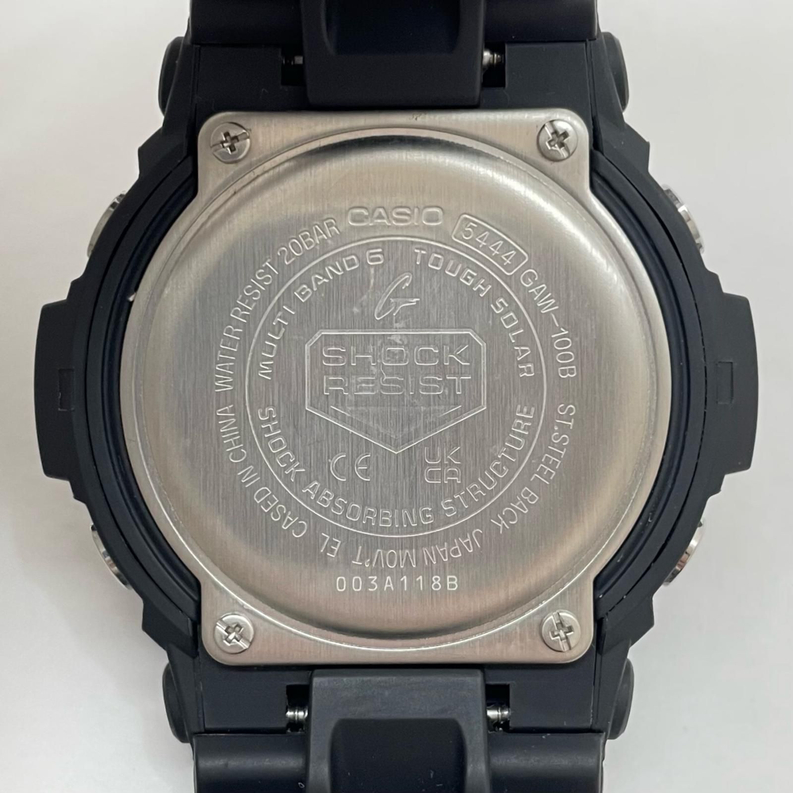 中古CASIO G-SHOCK ソーラー腕時計 ブラック CASIO◇ソーラー腕時計・G-SHOCK/デジアナ